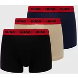 Hugo Boksarice 3-pack moške, rdeča barva, 50517878