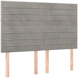  s oprugama i madracem svjetlosivi 140x200 cm baršunasti | shoptok.hr