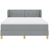  s opruga kutije Svjetlosiva 140 x 190 cm tkanina | shoptok.hr