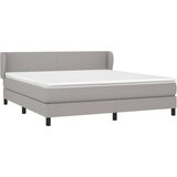  Box spring postelja z vzmetnico svetlo siva 180x200 cm blago, (20790594) | Shoptok.si