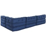  Modularni pouf - Set od 4 u indigo tkanini | shoptok.hr