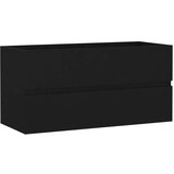 vidaXL Ormarić za umivaonik crni 90 x 38,5 x 45 cm od iverice | shoptok.hr