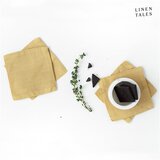Linen Tales Rumeni tekstilni podstavki za kozarce v kompletu 4 ks – Linen Tales Cene
