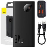 Baseus Powerbank Adaman2 10000mAh, 2xUSB, USB-C, 30W (črna), (20628037) | Shoptok.si