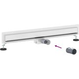  Na steni nameščena odtočna rešetka za tuš srebrna 80 cm, (5000112455) | Shoptok.si
