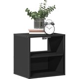  Zidni noćni ormarići 2 kom crni 40x31x39,5 cm Crna | Shoptok.si