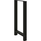  Noge za barski stol Crne 2 kom 60 x (100-101) cm Čelične | shoptok.hr
