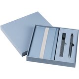  Poslovni set PRESTIGE 3u1 - notes + metalna olovka + lenjir, poklon kutija, svetlo plavi Cene