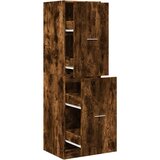 vidaXL Lekarniška omara dimljeni hrast 40x41x144,5 cm inženirski les | Shoptok.si