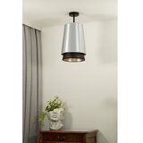  Duolla - Plafonski luster BELL SHINY 1xE27/15W/230V prečnik 25 cm srebrna/crna | Eponuda.com