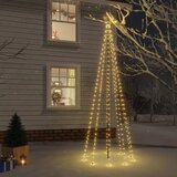vidaXL Božično drevo s konico 310 toplo belih LED diod 300 cm | Shoptok.si