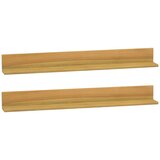 vidaXL Stenske police 2 kosa 90x10x10 cm trdna tikovina Cene