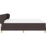 Box Spring postelja z vzmetnico v temno rjavi barvi, 180x200 cm, blago, (22051301) | Shoptok.si