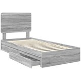  Postelja s shranjevanjem z vzglavjem Siva Sonoma 90 x 190 cm, (5000105861) | Shoptok.si