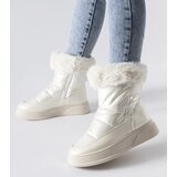 Gemre White insulated snow boots with fur Oliver | Shoptok.si