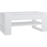 Maison Chic Klubska mizica - kavna mizica - Nizka mizica bela 102x55x45 cm konstruiran les, (21755024) | Shoptok.si