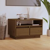 Furnova TV omarica medeno rjava 60x35x71 cm trdna borovina, (21924273) Cene