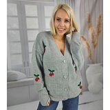 Pri Warm and cozy women's sweater with cherries in autumn LARAMIE | shoptok.hr