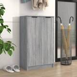 vidaXL Omarica za čevlje siva sonoma 59x35x100 cm konstruiran les Cene