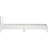  Okvir za krevet s uzglavljem bijeli 75x190 cm konstruirano drvo | shoptok.hr