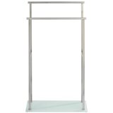 Wenko 23438100 - Stalak za peškire DEBAR 20x83 cm nerđajući čelik/satinski/bela | Eponuda.com