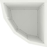  Kutni Sadič Bijelo 30 x 30 x 50 cm Čelik | shoptok.hr