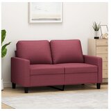 vidaXL Dvosjed od tkanine crvena boja vina 120 cm Cijene