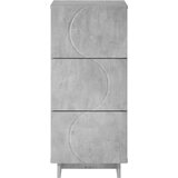  Komoda Betonska siva 33.5 x 34.5 x 75 cm Konstruirano drvo - Betonska siva | shoptok.hr
