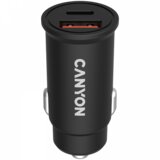 Canyon С-20B03,PD 30W/QC3.0 18W Pocket size car charger with 1-USB A+ 1-USB-C Input: DC12V-24V, Output: USBC: PD30W( 5V3A/9V3A/ | Eponuda.ba