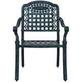  Vrtna stolica 2 pcs Zelena 55 x 56,5 x 91cm Aluminij | shoptok.hr