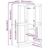  Staro drvo 82.5 x 51.5 x 180 cm Konstruirano drvo | shoptok.hr
