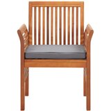  7-dijelni vrtni blagovaonski set s jastucima bagremovo drvo | shoptok.hr