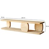 Kalune Design Polica s više razina od punog hrasta u prirodnoj boji 120 cm Modena – | shoptok.hr