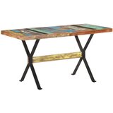  Blagovaonski stol 140 x 70 x 76 cm od masivnog obnovljenog drva | shoptok.hr