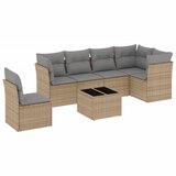  7-dijelni set vrtnih sofa od poliratana s jastucima bež | shoptok.hr