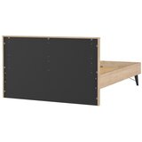 Tvilum Zakonska postelja v hrastovem dekorju z letvenim dnom 140x200 cm v naravni barvi Ry – | Shoptok.si
