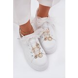 Boto Women's Platform Sneakers With Rhinestones White Panther Ocerdia | Shoptok.si
