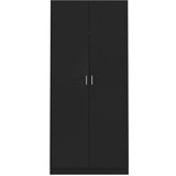  Ormar crni 90 x 52 x 200 cm od konstruiranog drva | shoptok.hr