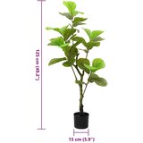 vidaXL Umetno drevo fikus 30 listov 125 cm zelena | Shoptok.si