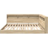  Krevet s policama sonoma hrast 180 x 200 cm Konstruirano drvo | shoptok.hr