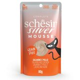 Schesir silver Senior sos za mačke - Piletina i losos musu 80g Cene