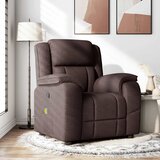 vidaXL masažni naslanjač temno rjavo blago | Shoptok.si
