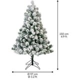Everlands novogodišnja jelka Imperial pine snowy 150cm-97cm 68.0950 | Eponuda.com
