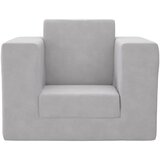  Dječji kauč na razvlačenje svjetlosivi mekani plišani Siva Sofa | shoptok.hr
