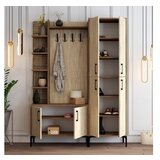 Hanah home cipelarnik sa čivilukom viyana da walnut travertine