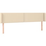 Maison Chic vzglavna omarica - nočna omarica - posteljna omarica z ušesi krem 163x16x78/88 cm blago, (21708718) Cene