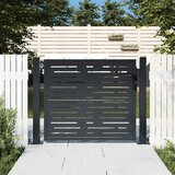 Vrtna vrata antracit boje 100x75 cm čelična kvadratna dizajna | shoptok.hr