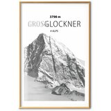  Plakat - Majestic mountain peak Glosslockner mountain crown mountain landscape 29.7x42 Zlatni okvir s margom | shoptok.hr