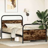 vidaXL Okvir kreveta bez madraca dimljena boja hrasta 90x190 cm drveni | shoptok.hr