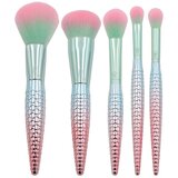  Set kozmetičkih četkica MÓDA MYTHICAL sa neseserom zeleno-roze | ePonuda.com